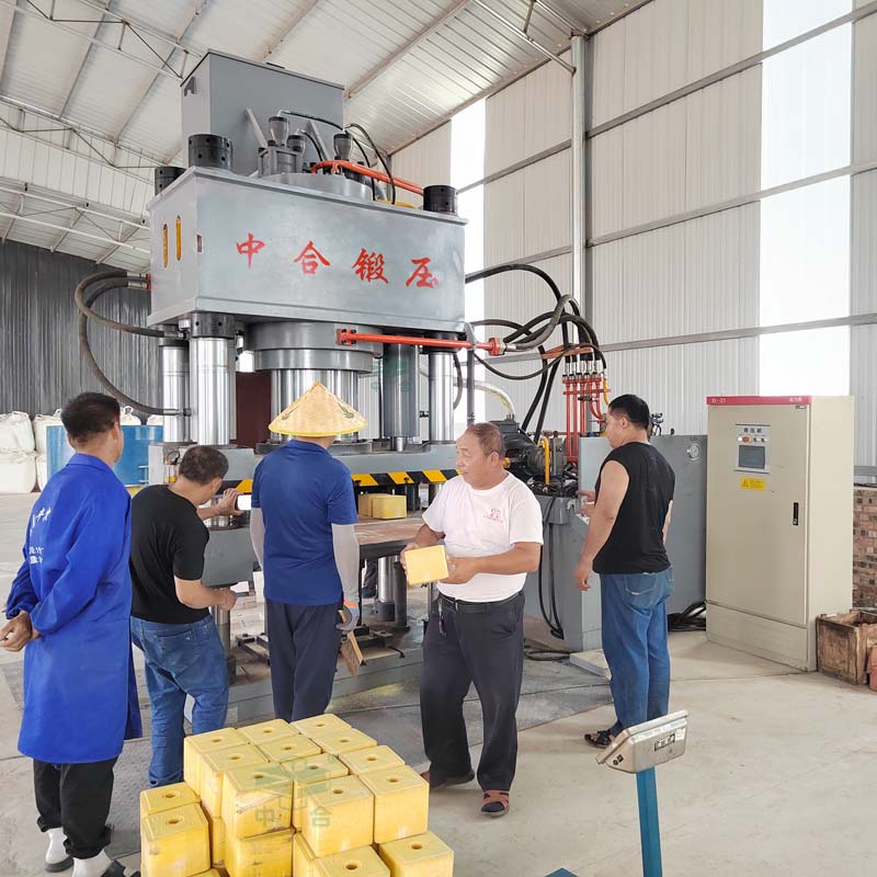 牛羊舔磚液壓機現(xiàn)場 牛羊舔磚液壓機現(xiàn)場